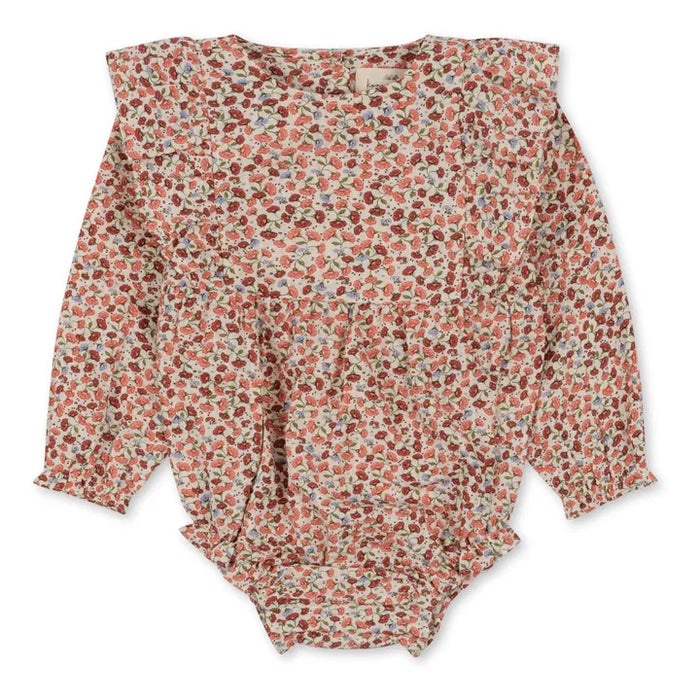 Bitsy Organic Cotton Floral Romper | Pink