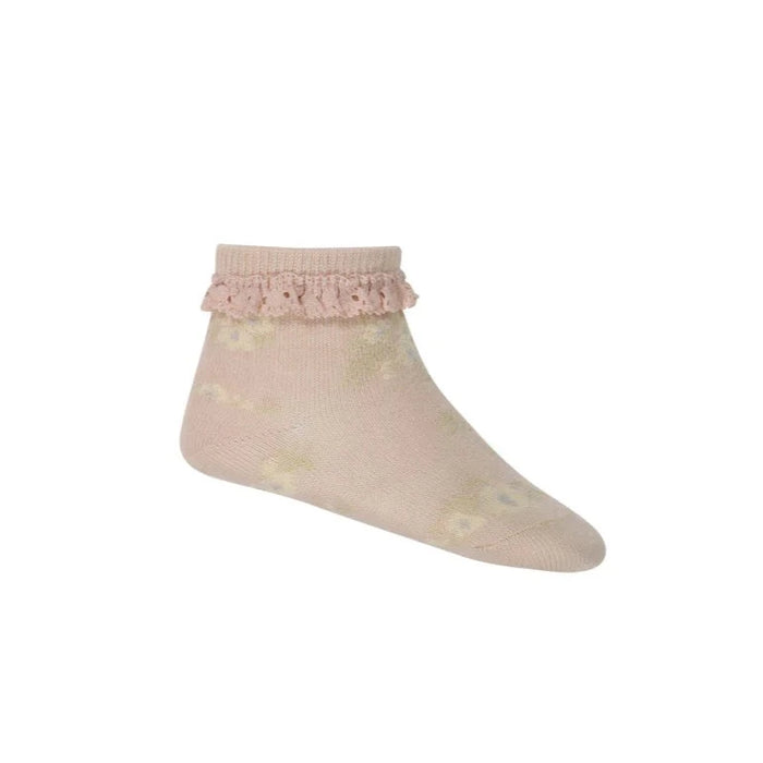 Jacquard Floral Sock - Petite Fleur
