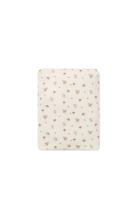 Organic Cotton Cot Sheet - Woodland Friends