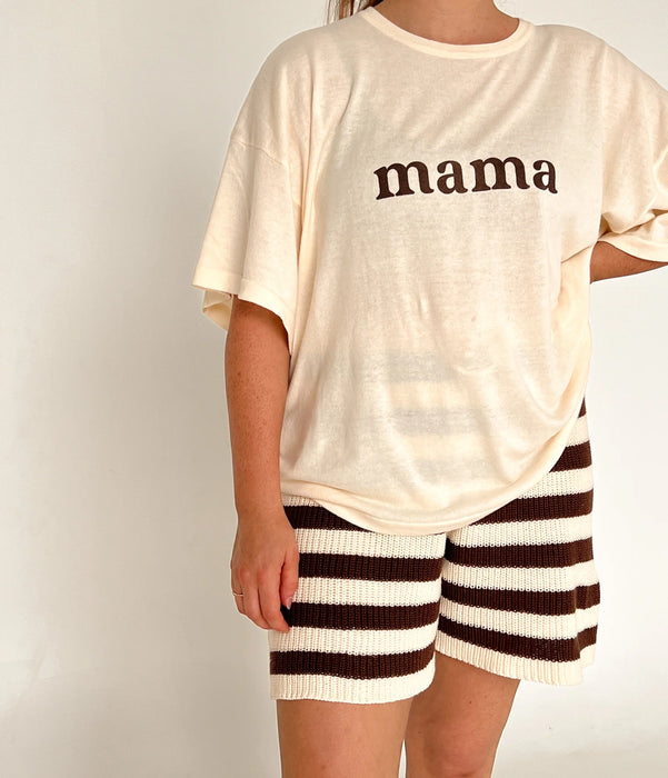 'Mama' Tee & Shorts Set