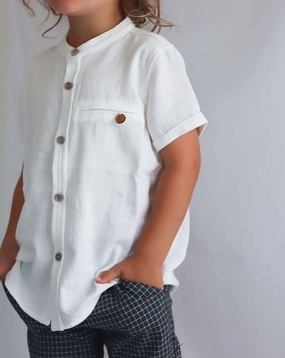 Koa Boys Shirt - White