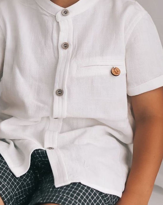 Koa Boys Shirt - White