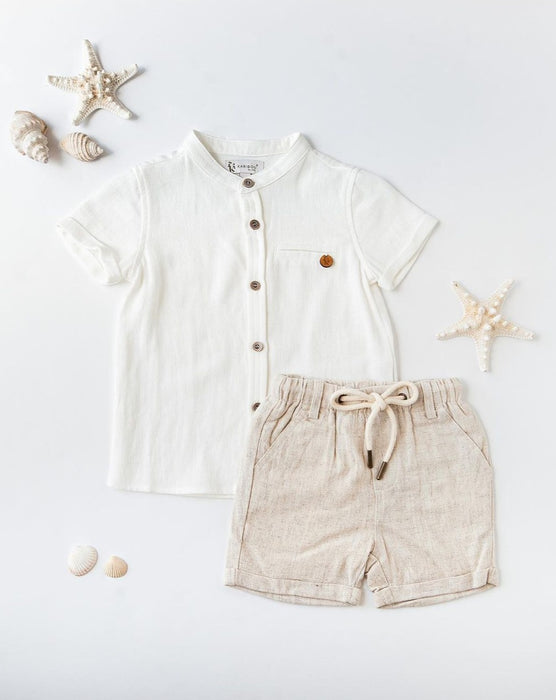 Koa Boys Shirt - White