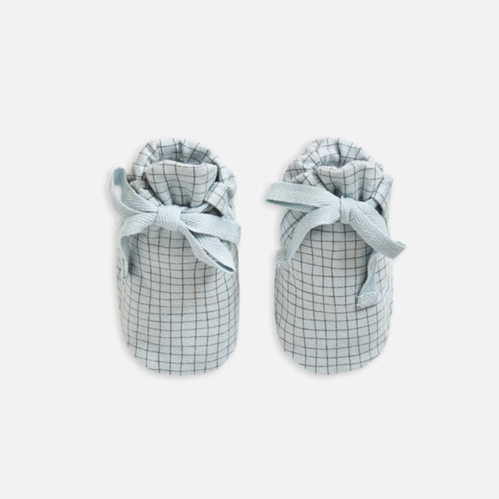 Organic Cotton Baby Basics - Bootie - Ocean Grid