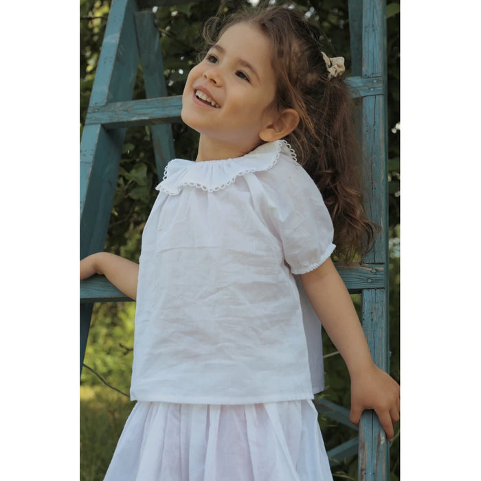 [AS IS] Aggi Short Sleeve - White - 3YR