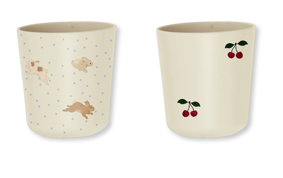 2-pack Cups - Cherry / Petit Lapin