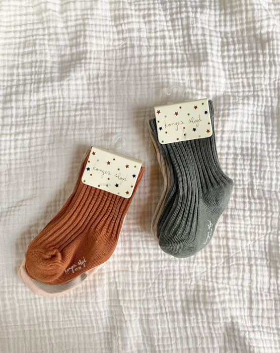 3-Pack Rib Socks