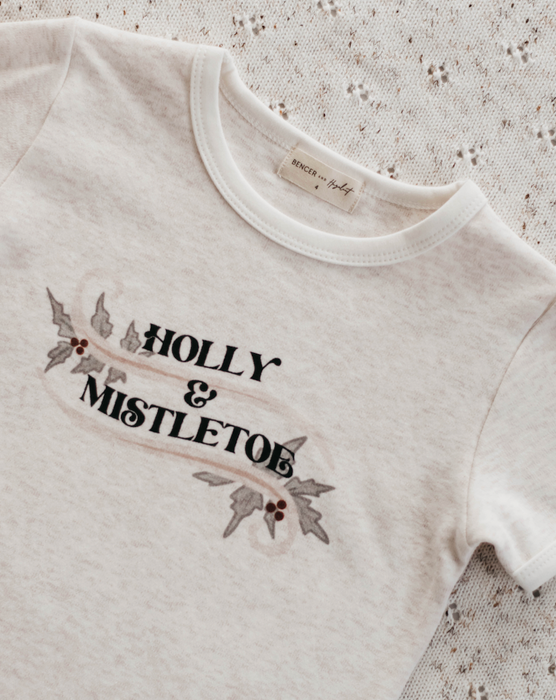 Holly & Mistletoe Bodysuit/ Tee