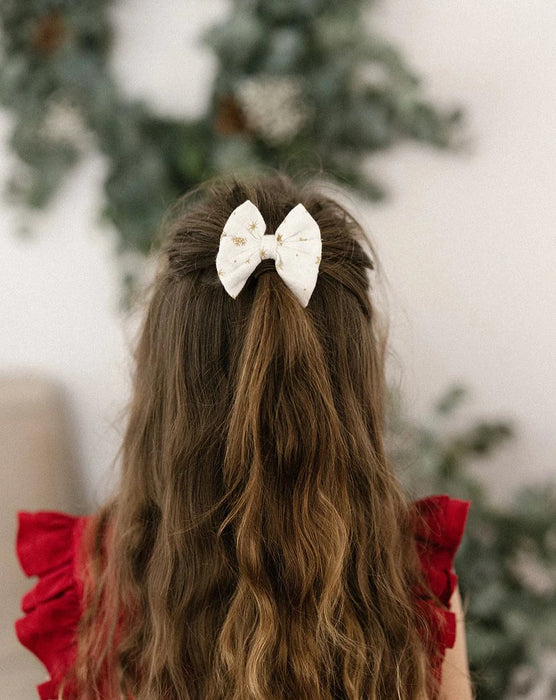 Christmas Hair Bow - Silent Night