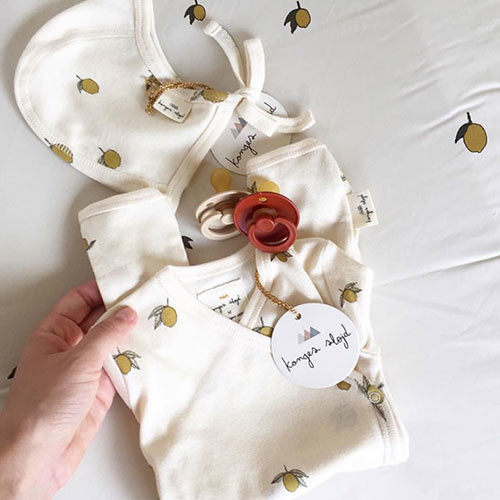 Organic Cotton Newborn Bonnet - Lemon